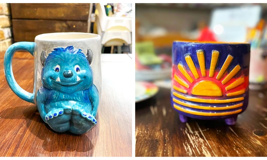 Image 1: Giggle & Glaze BYOB Pottery Painting Experience