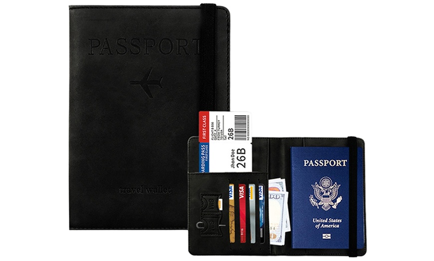 Image 7: RFID-blokkerende paspoorthoesje