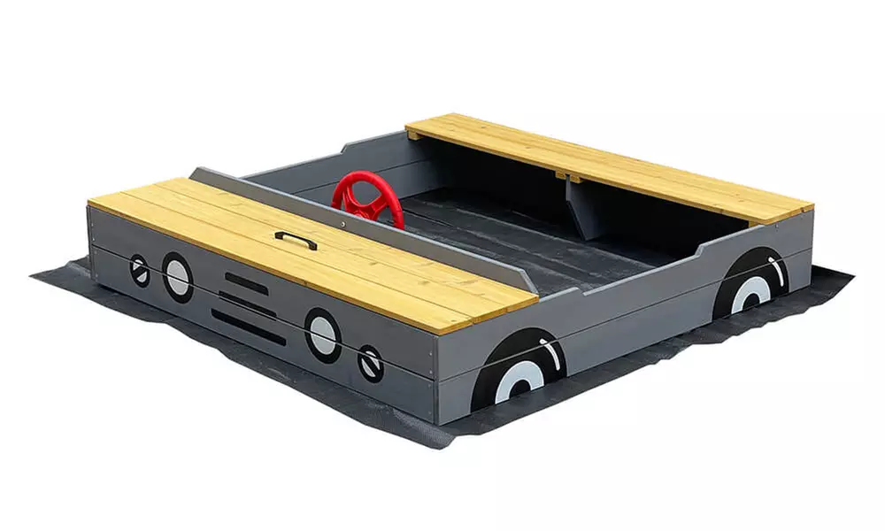 Home Deluxe Sandkasten KIDDY aus Holz