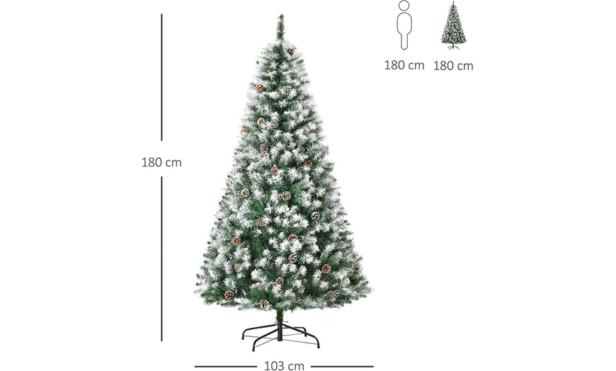 Image 21: HOMCOM Artificial Christmas Tree Collection