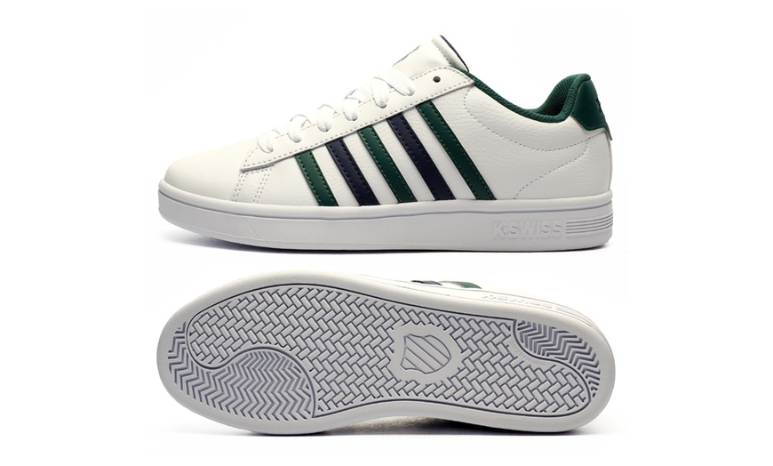 Image 3: K-Swiss Court Tiebreak II Men's Leather Trainers
