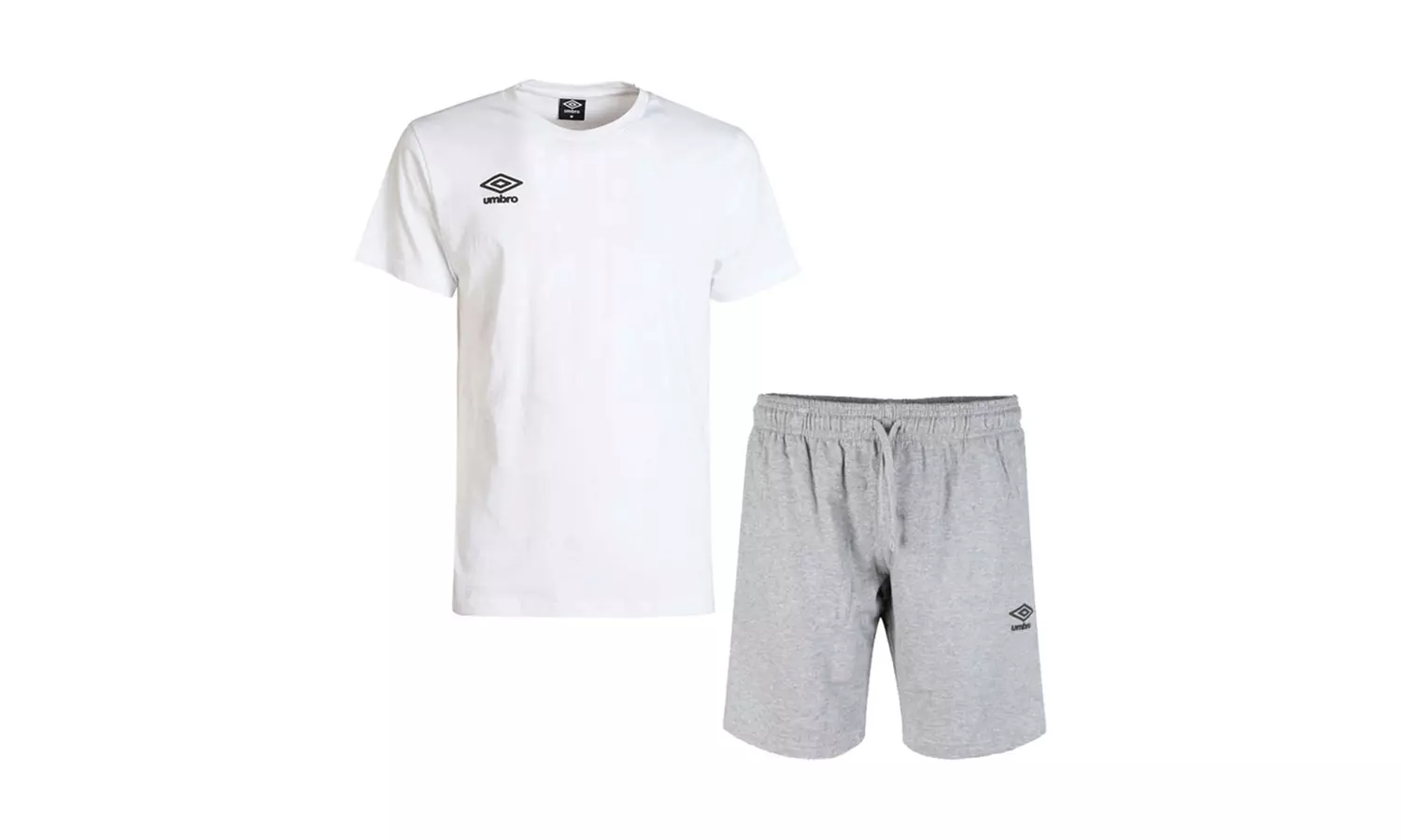 Completo da uomo con maglietta e pantaloncini Umbro
