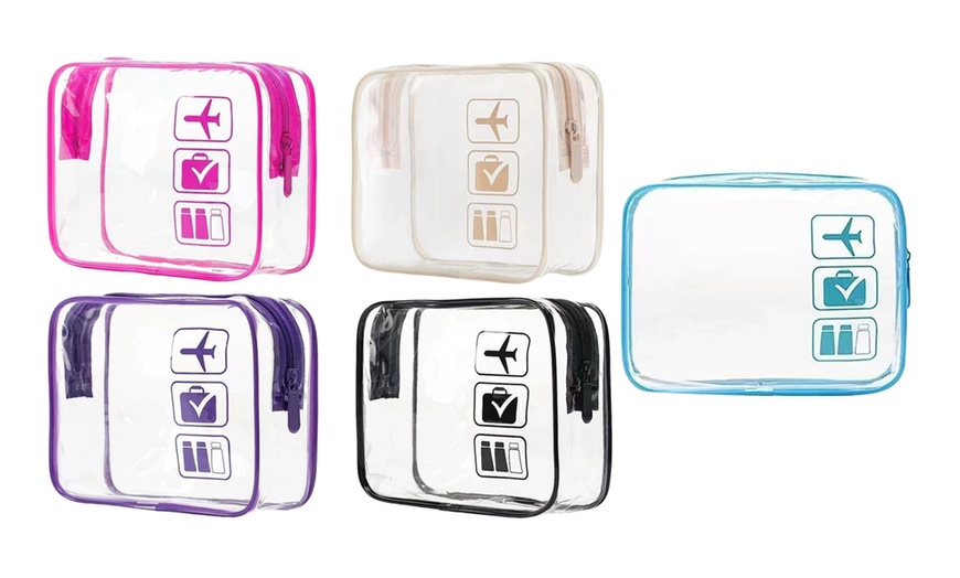 Image 2: Transparent Travel Toiletries Storage Bag 