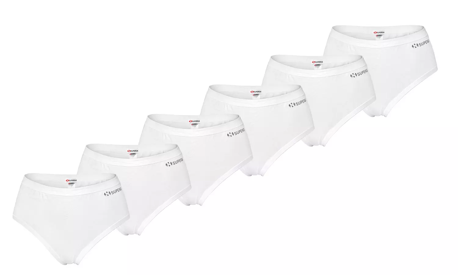 Set con 6 paia di slip da donna Superga