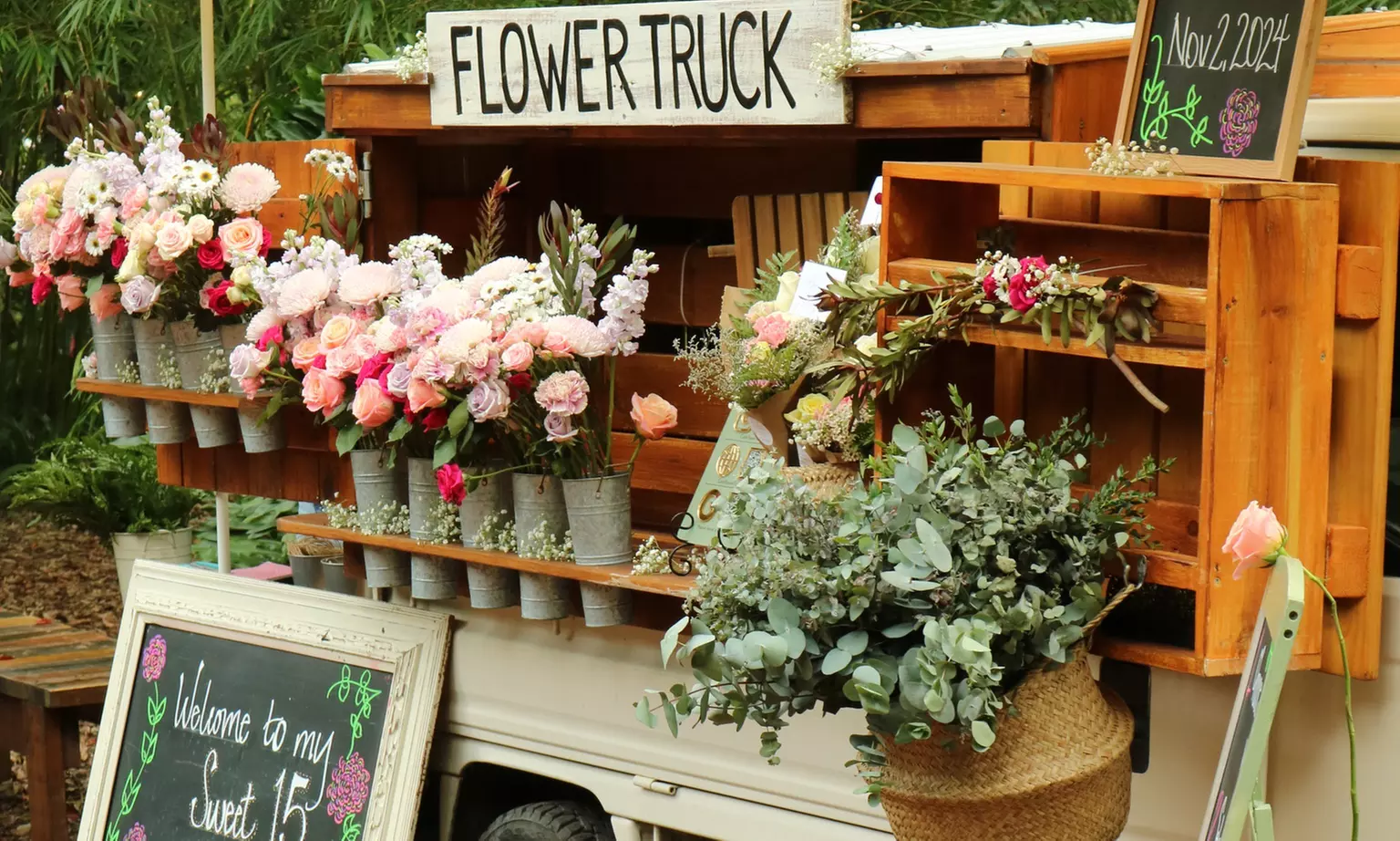 Mobile Bouquet Bar for Celebration or Large Events