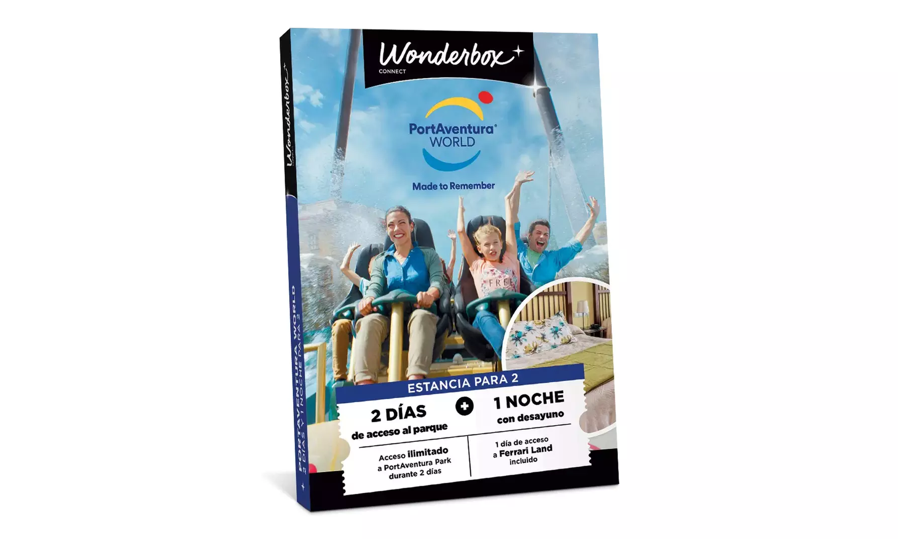 Cofre canjeable por acceso ilimitado a PortAventura con opciones extra