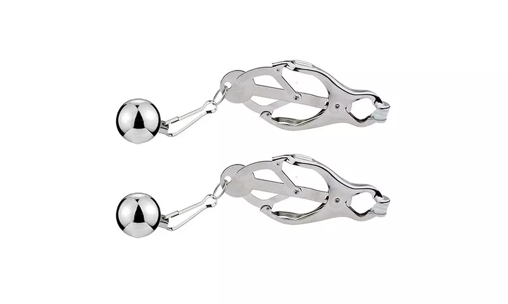 Breast Clamps Clit Clips Weights Ball Nipple Play Toy