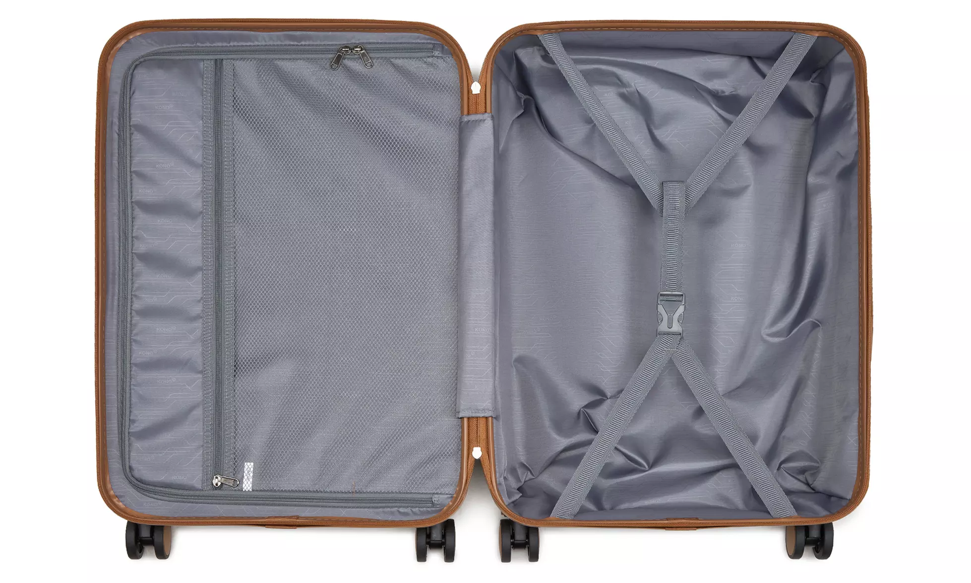 1x oder 3x Kono Reisekoffer inkl. Reisetasche und Kulturbeutel