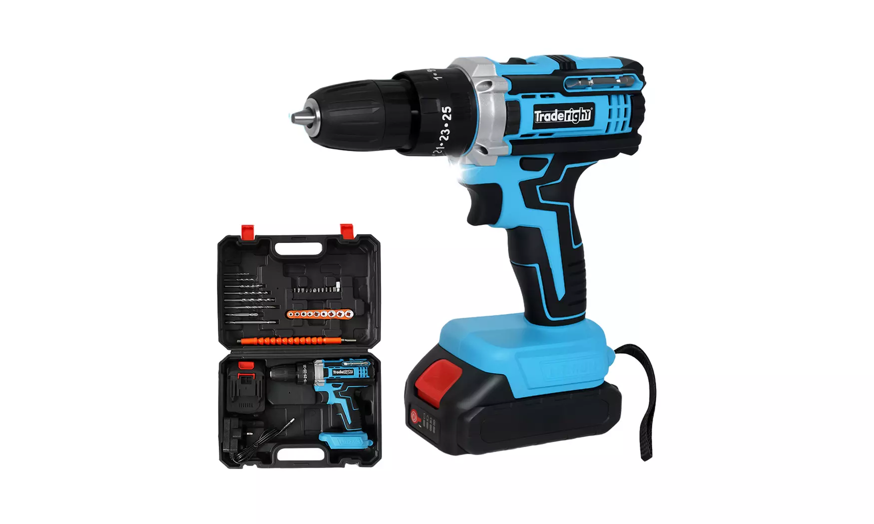 Traderight Cordless Power Drill and Electric Screwdriver Sets