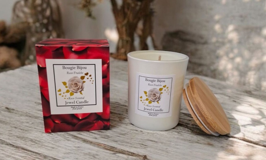 Image 6: Vela perfumada de rosa 