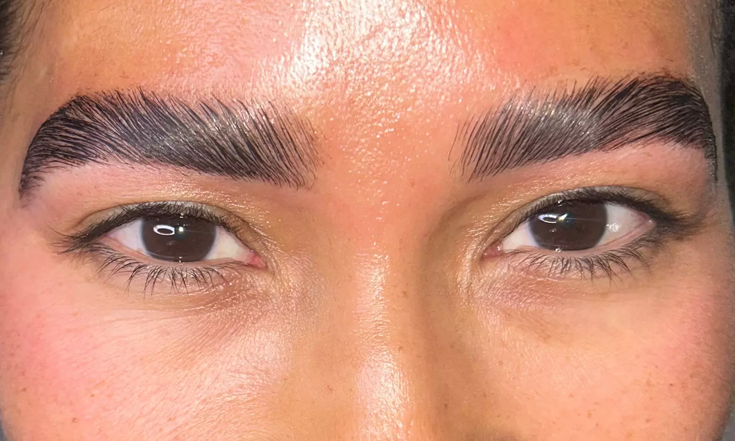 Laminado de cejas con diseño, depilación y tinte de cejas y pestañas