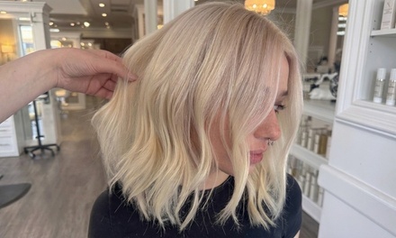 Single process color with blowout - Jaime hair and makeup