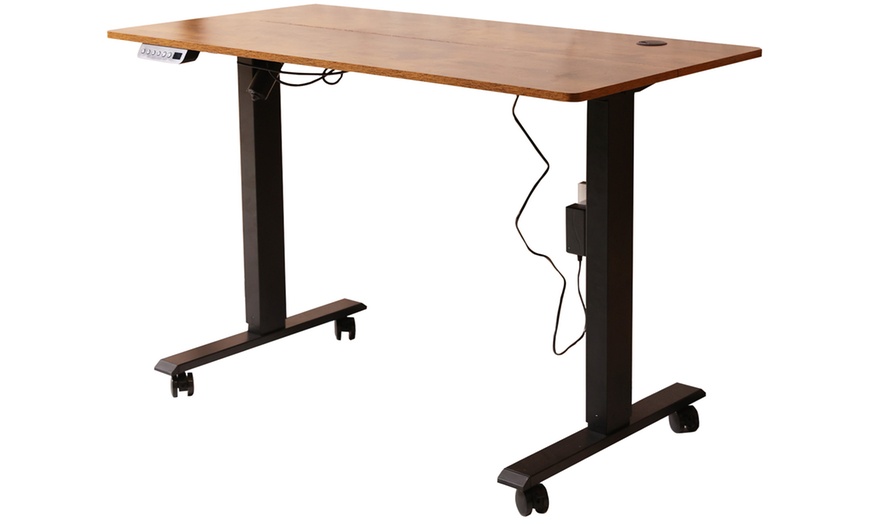 Image 4: Electric Stand-Up Height Adjustable Home Office Desk