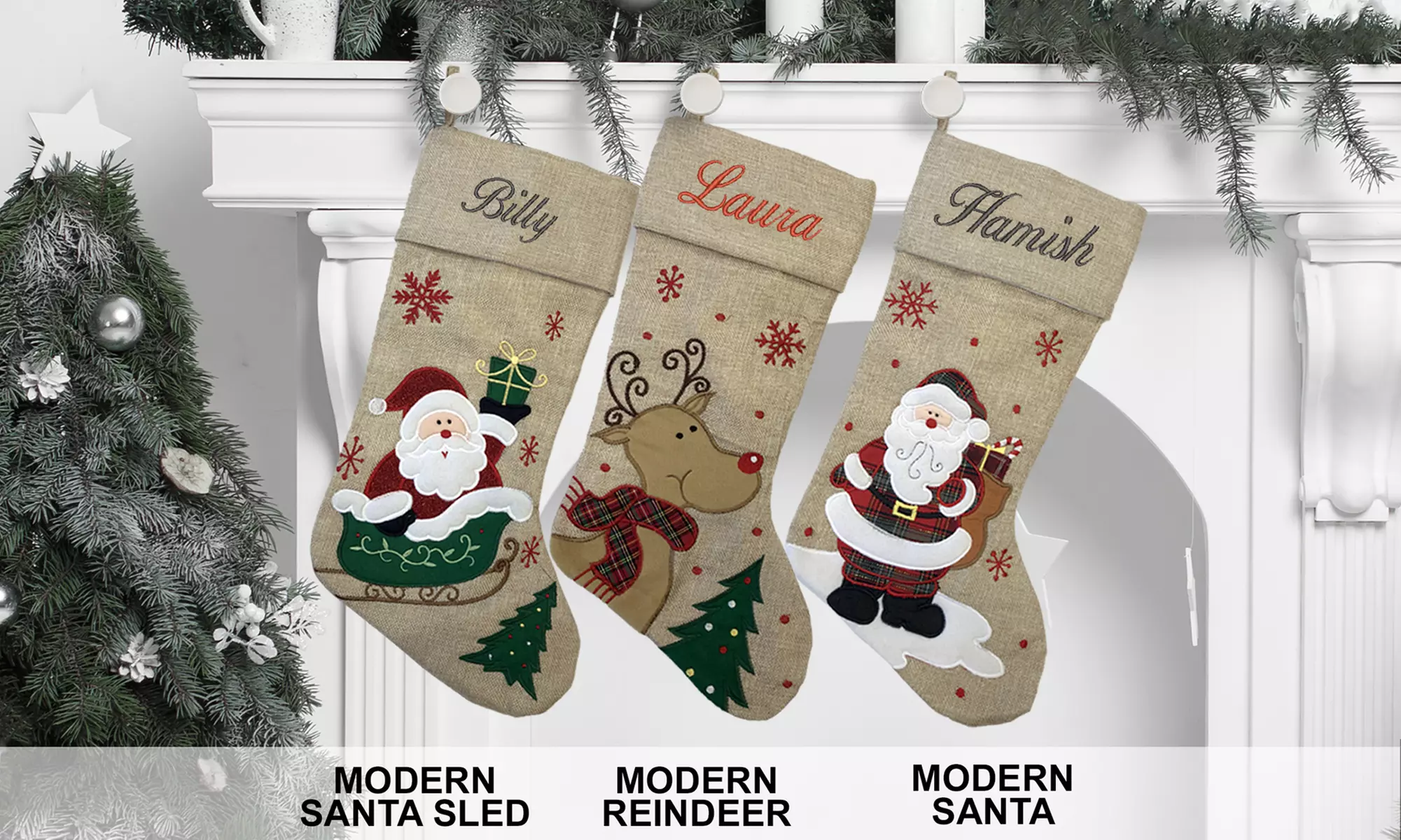 Personalised Pattern Christmas Stocking from Photobook Shop