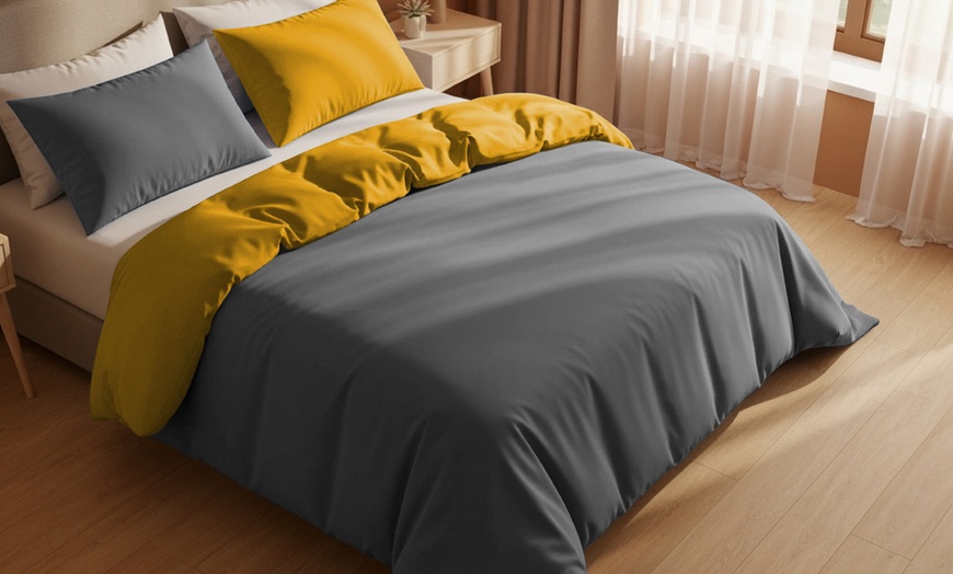 Image 3: Set copripiumino matrimoniale double face 100% cotone