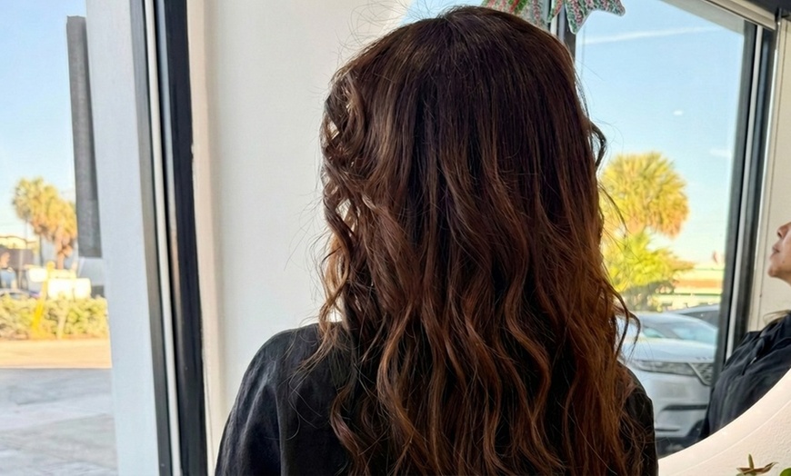 Image 2: Experience a Professional Blowout with Optional Deep Conditioner