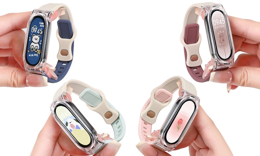 Image 1: M8 Smart Fitness Tracker, monitoraggio battito, pressione e contapassi