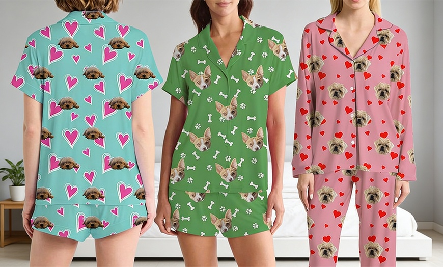 Image 6: Custom Photo Pajama Set from Justyling — Full or Half Set