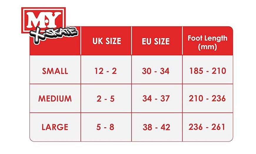 Image 7: X-Skate Adjustable Quad Roller Skates with Built In Adjusters for Kids