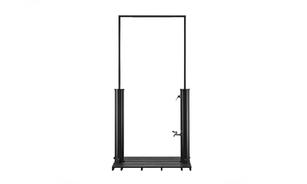 Home Deluxe Solardusche mit Bodenplatte PAROS