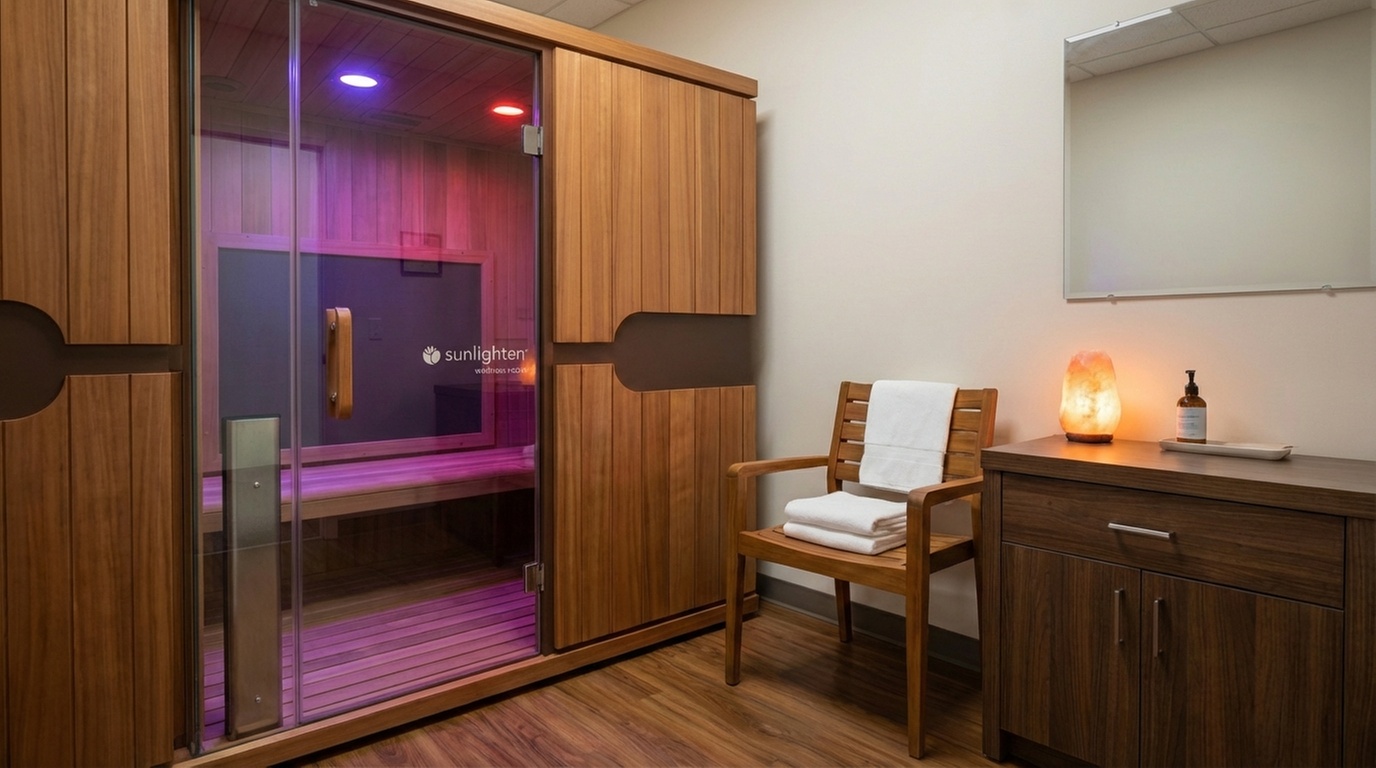 Enjoy Infrared Sauna Bliss with Red Light Therapy for Relaxation