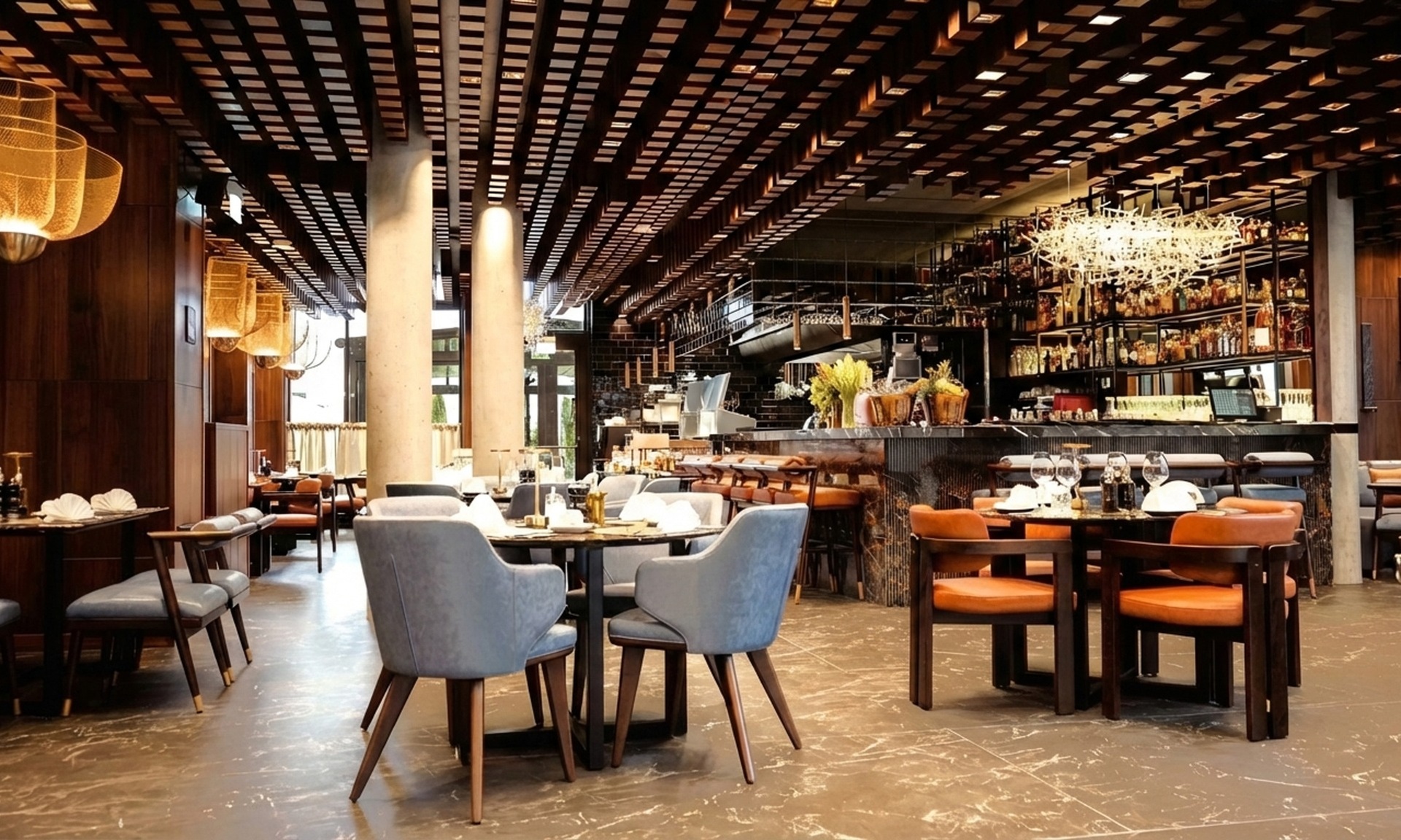 Reichhaltiges internationales Frühstücks vom großen Buffet