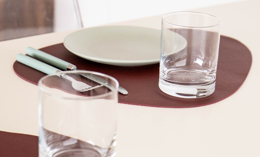 Image 13: Set de 4 sets de table en simili cuir