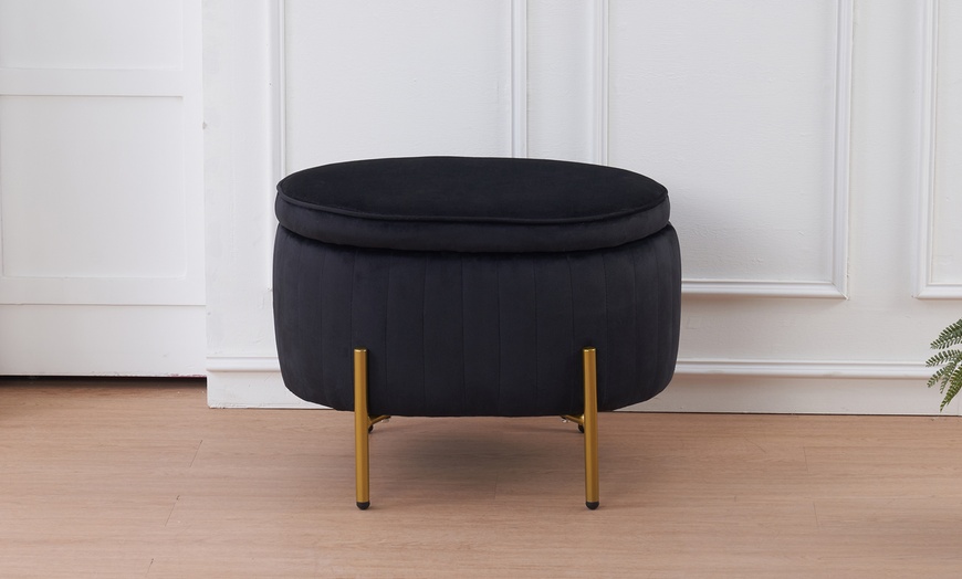 Image 11: Pouf contenitore a divanetto