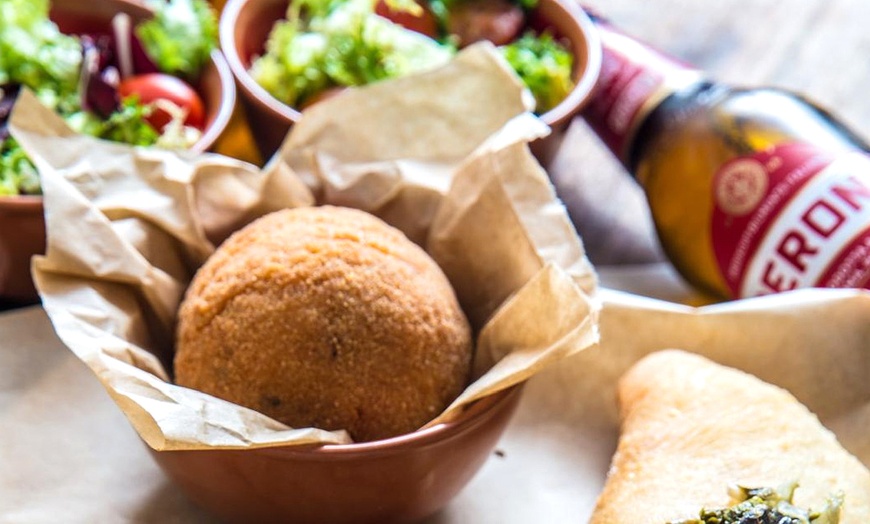 Image 4: Menú italiano para 2 con pizza, arancini, focaccia o rosticceria 