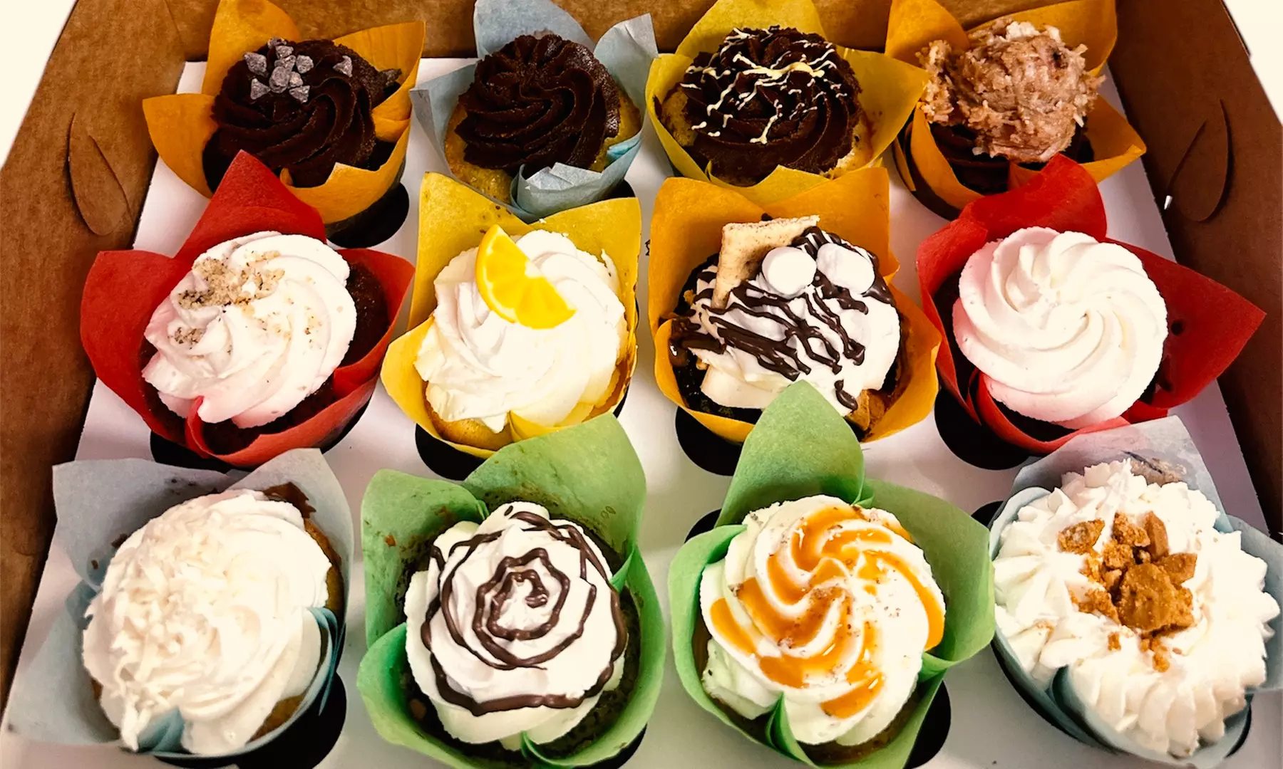 Dozen Cupcakes, Cake Pops, Or A Sweet Cupcake Or Cookie Bouquet