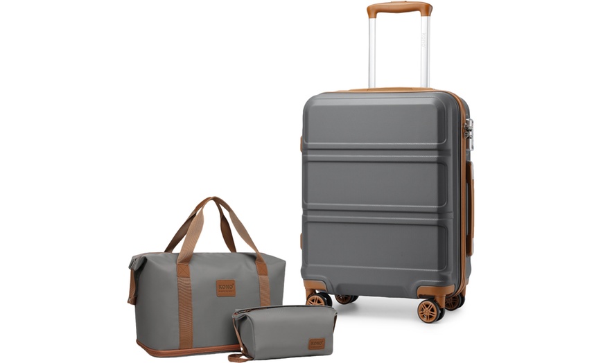 Image 15: Set de bagages 3 pièces : valise, sac de voyage et trousse de toilette