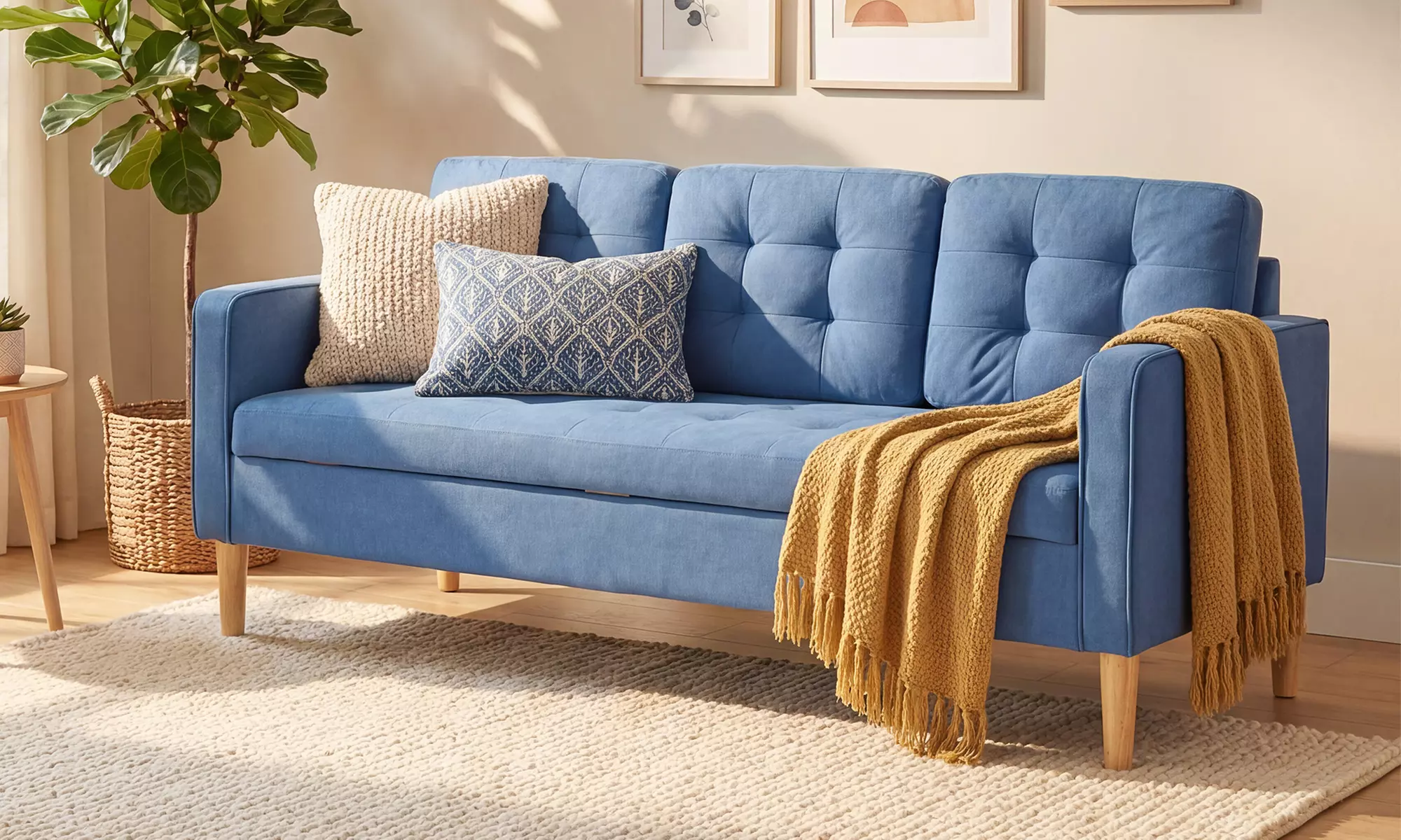 Homcom Three Seater Storage Sofa