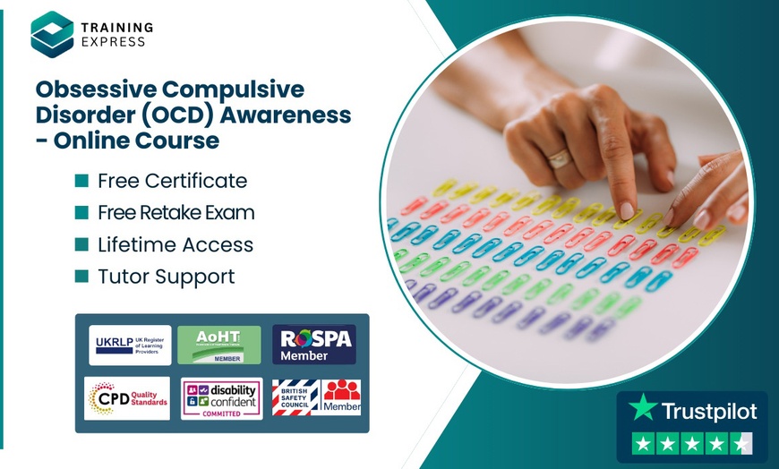 Image 1: Obsessive Compulsive Disorder Awareness (OCD)- Online Course or Lifetime Membership to 2500+ Courses at Training Express