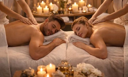 75-Min Elite Body Massage Combo: Volcano Stone + Steam Sauna + Hydro Shower, - Relax u massage