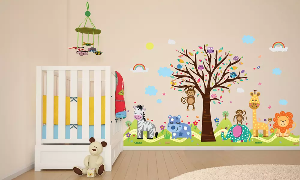 Sickers muraux pour enfant Happy London Zoo - Primary Image