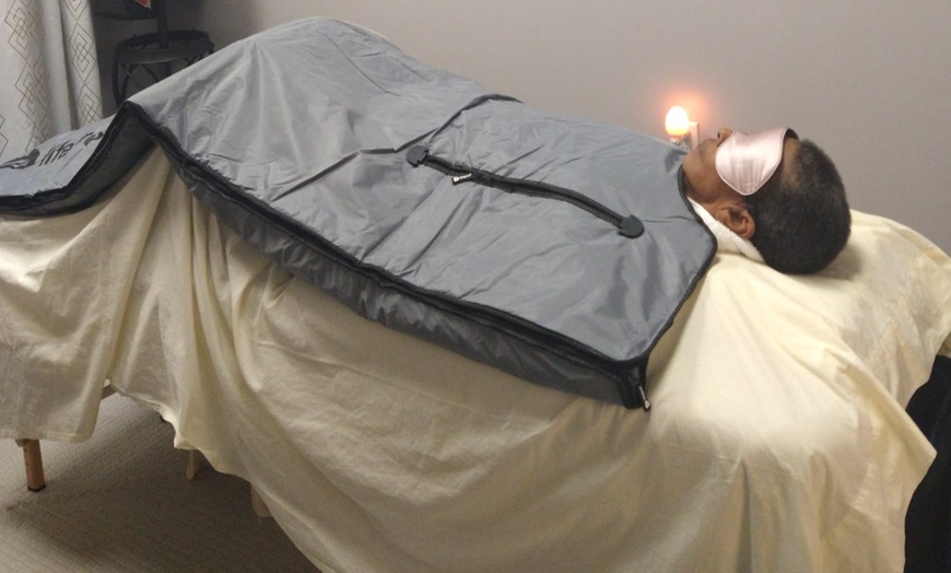 Image 1: 30-Min Ionic Foot Detox Sessions / 30, 45-Min or 1-Hour Infrared Sauna