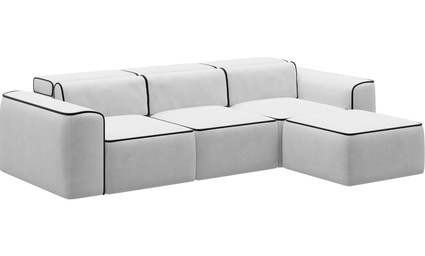 Image 5: DS Living Piper 3-Seater Sofa in Cream