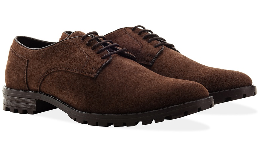 Image 3: Men's Redfoot Suede Derby Shoes