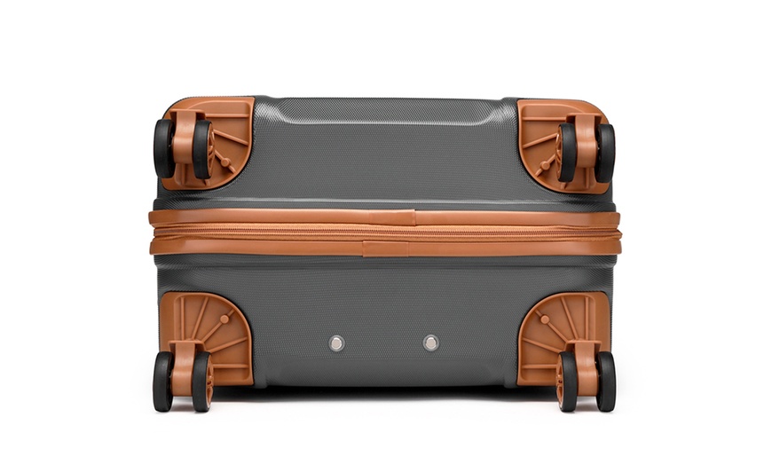 Image 13: Kono Six Piece Luggage Set Hard Shell Suitcase 