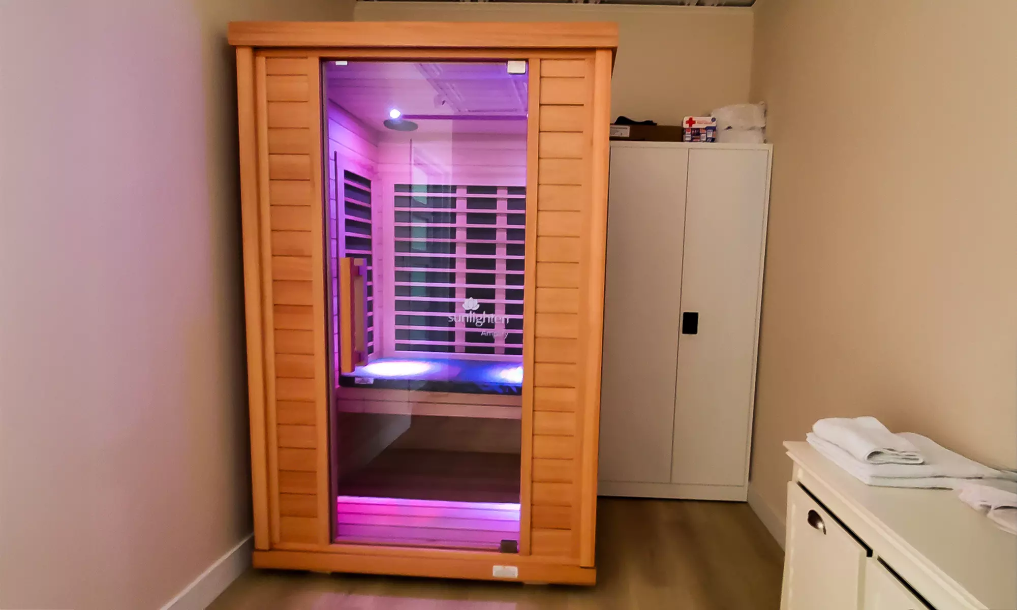 Feel Relaxed with One, Three, or Five Infrared Sauna Session of 30 Min
