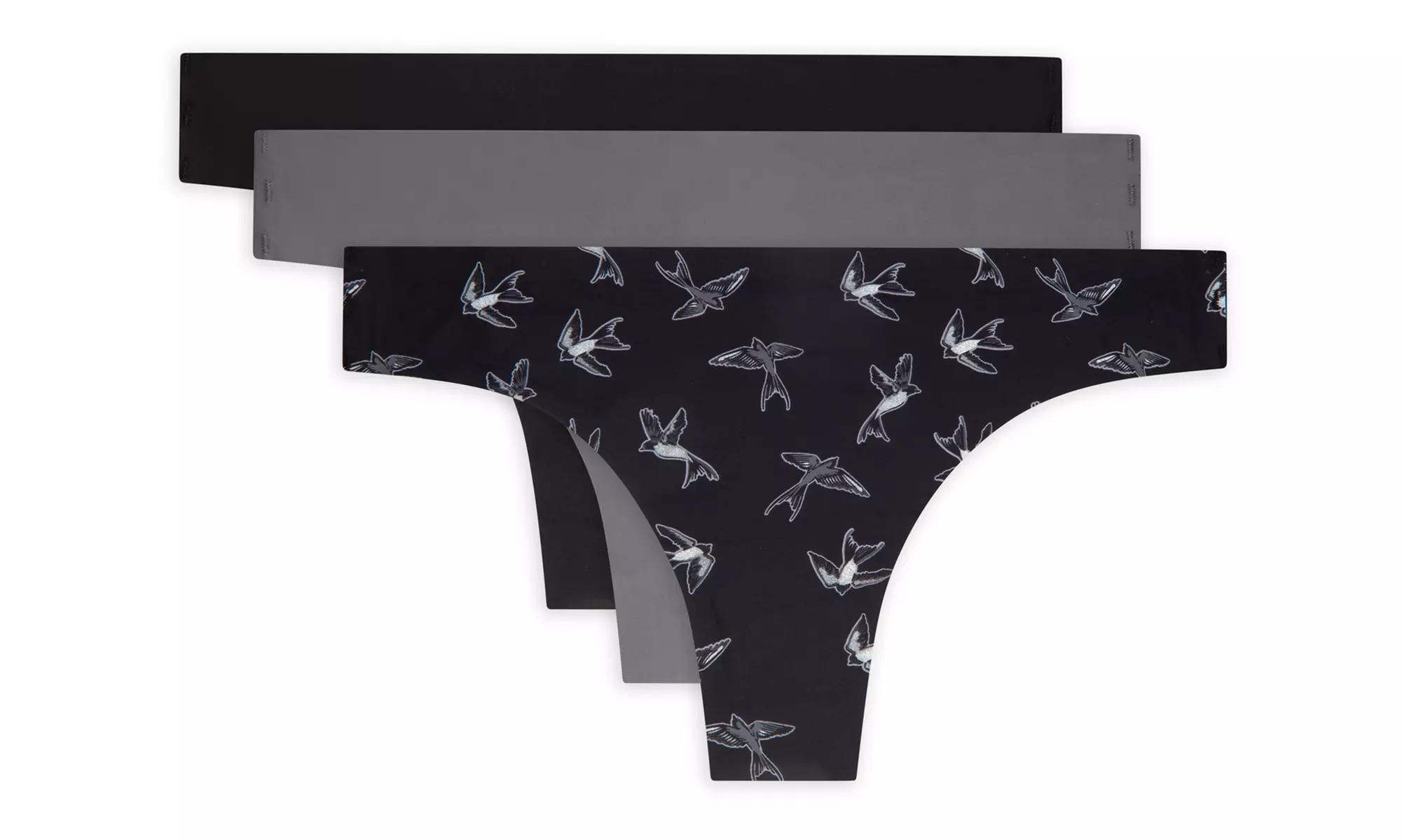 AQS Women's Seamless Thongs - 3 Pack