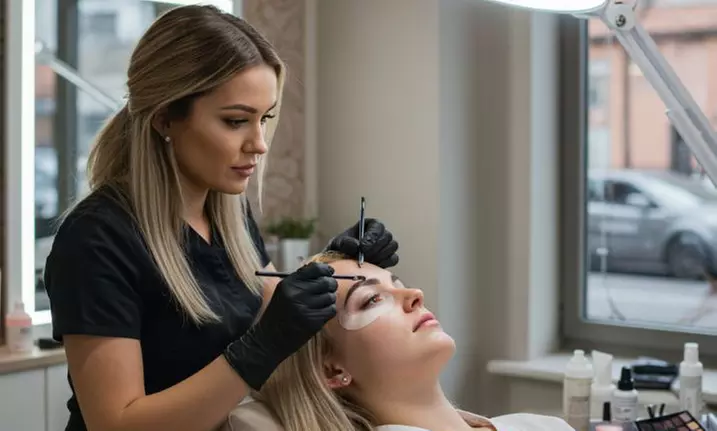 Lifting y tinte de pestañas con opción a laminado, diseño y tinte de cejas para 1 persona; ahorra hasta un 59% - Primary Image