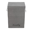 Image 3: Foldable Home Laundry Baskets Laundry Hamper with Lid and Rope Handles
