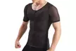 Men's Short Sleeve Compression Shirt with Zipper - Second Medium