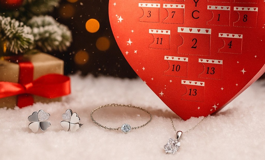 Image 2: Calendrier de l'Avent en forme de cœur 