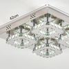 Image 6: Crystal LED Semi-Flush Ceiling Light with Chrome Finish
