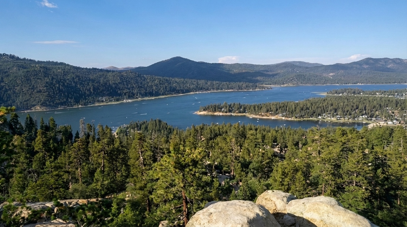 Relax by the pool with lake views and mountain breezes