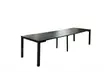 Console extensible Kocoon en aluminium, collection "Lacos", avec chaises en option, livraison offerte - Second Medium