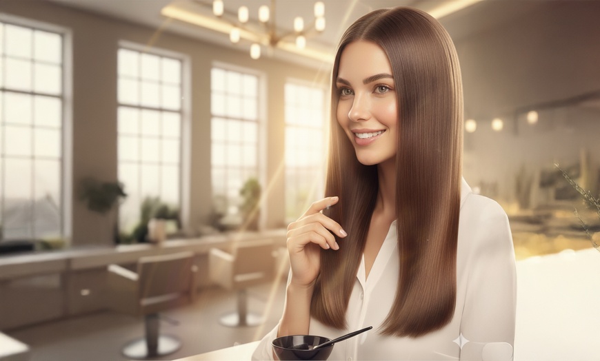 Image 3: Nanoplasty Hair Treatment, Keratin Hair Treatment w/ Wash, Trim & More