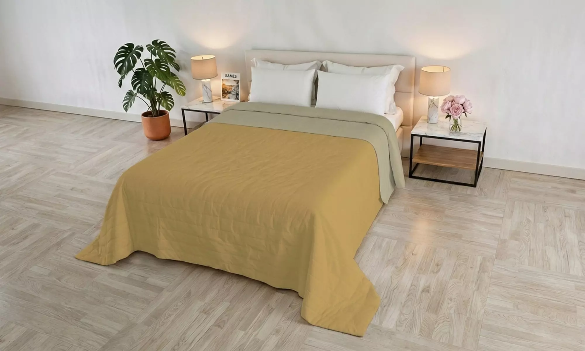 Golia-quilt met dubbelzijdig ontwerp